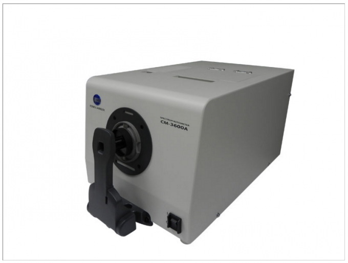 Minolta D / 8 SCI / SCE CM-3600A แบบพกพาสี Chroma Meter Spectrophotometer สำหรับการสะท้อนและการส่งผ่าน
