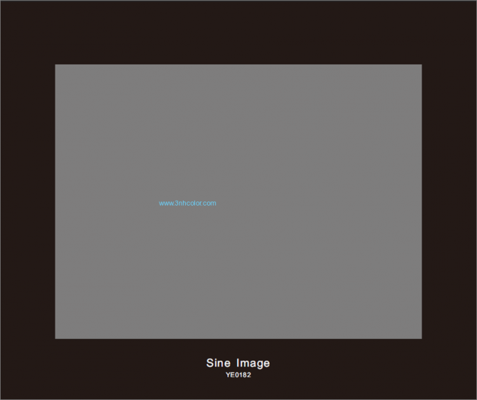 Sine Image YE0182 การสะท้อนแสงสีเทากลาง 18% บัตร 4: 3